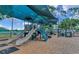 Community playground with slides, climbing structures, and shade at 12838 Tallowood Dr, Riverview, FL 33579