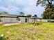 Lush backyard with a patio and gazebo perfect for outdoor enjoyment at 1290 Michigan Blvd, Dunedin, FL 34698