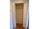 Bedroom closet featuring storage racks, offering lots of organized space at 1665 Grove St, Clearwater, FL 33755