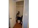 View of bedroom closet, offering lots of storage space at 1665 Grove St, Clearwater, FL 33755