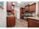 Spacious kitchen with ample counter space, cabinetry, and stainless steel appliances at 2121 Worthington Greens Dr, Sun City Center, FL 33573