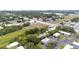 Aerial view of property with green space, proximity to shops and main roads at 2174 62Nd N St, Clearwater, FL 33760
