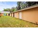 This is a side view of a tan storage unit at 2174 62Nd N St, Clearwater, FL 33760
