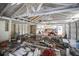 The garage is disorganized with paints and other construction materials at 2174 62Nd N St, Clearwater, FL 33760
