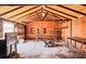 Spacious shed with exposed beams, offering ample storage and potential for various uses at 2174 62Nd N St, Clearwater, FL 33760