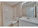 Bathroom with shower-tub combo, toilet, and a sink at 2527 Wrencrest Cir, Valrico, FL 33594