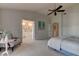 View of the main bedroom leading into the Primary bathroom at 3322 Cypress Landing Dr, Valrico, FL 33596