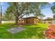 Expansive backyard with covered patio, pergola, and ample space for outdoor enjoyment at 4400 Helena Ne St, St Petersburg, FL 33703