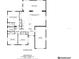 Detailed floor plan outlining room dimensions and layout, including bedrooms, living spaces, and garage at 4400 Helena Ne St, St Petersburg, FL 33703