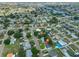 Wide aerial view showcasing the property's location within a vibrant neighborhood at 513 Fairhope Dr, Apollo Beach, FL 33572