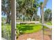 Stunning view of the lake with lush grass, palm trees and hanging moss at 10356 Carrollwood Ln # 204, Tampa, FL 33618