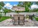 Outdoor seating and grill set on paver patio, ideal for backyard gatherings and entertaining at 10664 Starkey Rd, Seminole, FL 33777
