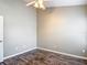 Bedroom with wood-look flooring, neutral paint and a bright, airy feel at 1211 W Horatio St # A, Tampa, FL 33606