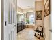 Spacious bathroom features a double vanity, large tub, and natural light from a window at 15135 Azra Dr, Odessa, FL 33556