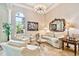 Inviting living room with tile floors, stylish sofa, and plenty of light creates a cozy and relaxing atmosphere at 15135 Azra Dr, Odessa, FL 33556