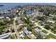 Beautiful aerial view of the neighborhood and canals leading to the bay at 1851 Oklahoma Ne Ave, St Petersburg, FL 33703