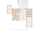 Detailed floor plan of the home, showcasing layout of bedrooms, kitchen, and living spaces at 1851 Oklahoma Ne Ave, St Petersburg, FL 33703