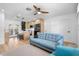 Bright open-plan living room with a modern kitchen and stylish decor at 1851 Oklahoma Ne Ave, St Petersburg, FL 33703