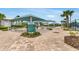 The Meridian at Beach tennis pavilion features shade, seating and bicycle racks at 19652 Ship Wheel Way, Land O Lakes, FL 34638