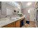 Bright bathroom with a large mirror, and plenty of counter space at 3230 Bellericay Ln, Land O Lakes, FL 34638