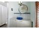 Stylish bathroom with a unique vessel sink, a marble countertop, and modern fixtures for a luxurious feel at 457 8Th N Ave, St Petersburg, FL 33701