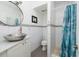 Modern bathroom with sleek fixtures, tiled shower, and stylish decor at 457 8Th N Ave, St Petersburg, FL 33701