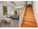Spacious living room with stairs leading to the upper level at 457 8Th N Ave, St Petersburg, FL 33701