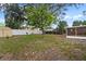 Large backyard with mature tree, fenced perimeter and lots of potential at 9810 N 53Rd St, Temple Terrace, FL 33617