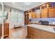 Well-appointed office offers a built-in desk, shelving, and natural light for a comfortable work environment at 10313 Scarlet Chase Dr, Riverview, FL 33569