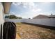 Large backyard featuring a white vinyl fence at 11071 141St St, Largo, FL 33774