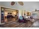 Inviting sunroom with access to the backyard and views of the living room at 11109 Winn Rd, Riverview, FL 33569