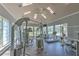 Community gym featuring exercise equipment and lots of natural light at 13025 Sanctuary Cove Dr # 301, Temple Terrace, FL 33637