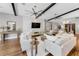 Bright, open living room showcasing wood beams, and natural light at 132 Giralda Ne Blvd, St Petersburg, FL 33704