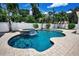 Inviting pool area showcasing the custom design and landscaping at 132 Giralda Ne Blvd, St Petersburg, FL 33704