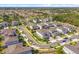 Aerial view of the community highlighting well-maintained homes, landscaping, and community layout at 13859 Sharp Hawk Dr, Riverview, FL 33569