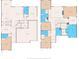Detailed floor plan layout showcasing the home's layout, including the location of bedrooms, baths, and living spaces at 13859 Sharp Hawk Dr, Riverview, FL 33569