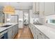 Stylish kitchen with custom cabinets, quartz countertops, and a modern design, perfect for cooking and entertaining at 13859 Sharp Hawk Dr, Riverview, FL 33569