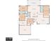 Detailed floor plan showcasing the layout of the home including bedrooms, bathrooms, and the screened porch at 14341 Passage Way, Seminole, FL 33776