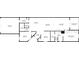 This is the detailed floor plan of the house showing the layout and dimensions at 1528 Highland Park Dr, Clearwater, FL 33756