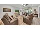 Comfortable living room featuring plush seating, stylish decor, and ample natural light at 1528 Highland Park Dr, Clearwater, FL 33756