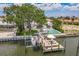 A stunning waterfront home with a boat dock and a private pool and patio at 2084 Massachusetts Ne Ave, St Petersburg, FL 33703