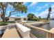 Beautiful backyard view with pool, patio, and dock on the waterfront at 2084 Massachusetts Ne Ave, St Petersburg, FL 33703