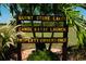 Community sign indicates a canoe kayak launch for property owners only at 24060 Peppercorn Rd, Punta Gorda, FL 33955