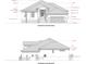 Detailed elevation plan showcasing the front of the house, windows and garage door locations at 24060 Peppercorn Rd, Punta Gorda, FL 33955