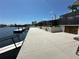 Spacious outdoor patio leads to dock and canal at 3654 Corsair Ct, New Port Richey, FL 34652