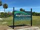 Entrance to Gulf Harbors Neighborhood Park, a private park for Gulf Harbors residents and guests at 3654 Corsair Ct, New Port Richey, FL 34652