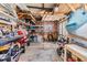 Spacious garage with ample storage space and visible tools, offering functionality and organization for the homeowner at 36750 Beth Ave, Zephyrhills, FL 33542
