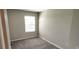 This carpeted bedroom has a bright window and neutral colored walls at 4505 Globe Thistle Dr, Tampa, FL 33619