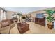 Living room showcasing mirrors, decor, and open concept leading into dining room at 100 Bluff View Dr # 514C, Belleair Bluffs, FL 33770