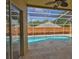 Relaxing view of the screened-in pool area, offering a serene escape with privacy and comfort at 11726 S Stone Ln, Riverview, FL 33569